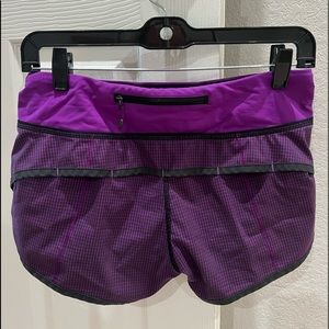 Lululemon Purple Speed Shorts Size 4